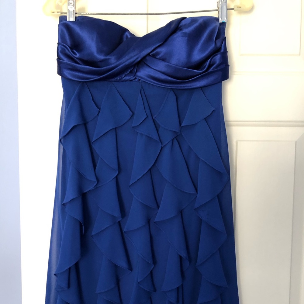 Blue ruffle dress